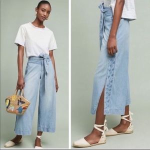 Anthropologie Chambray Pants